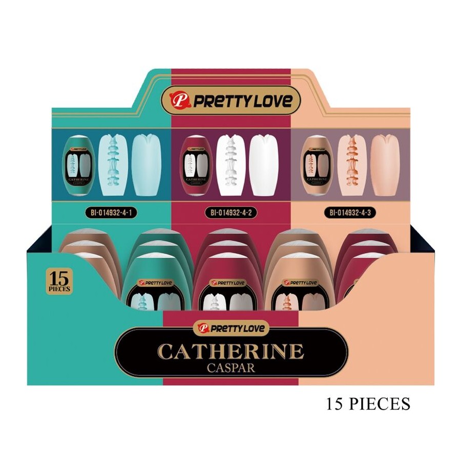PRETTY LOVE - CASPAR PACK 15 MASTURBADORES MASCULINOS VARIOS